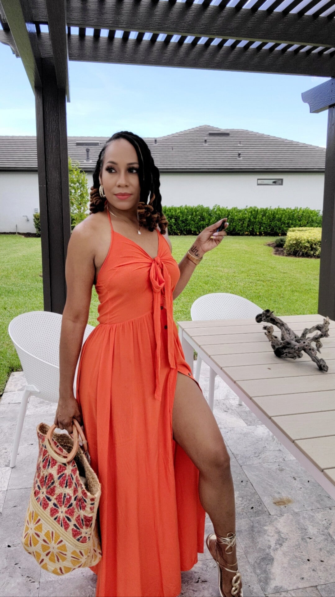 Summertime Me Orange Maxi