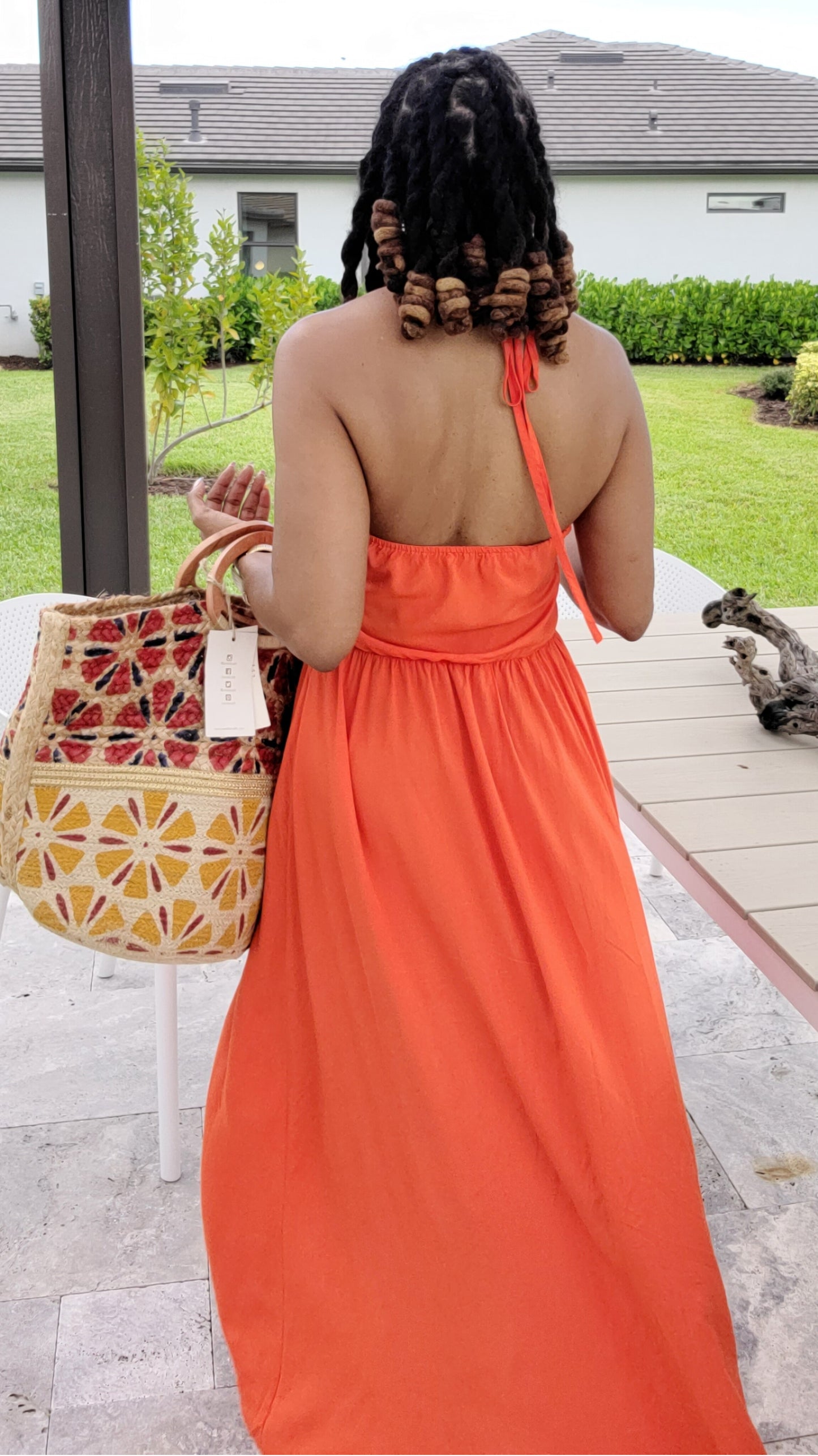 Summertime Me Orange Maxi