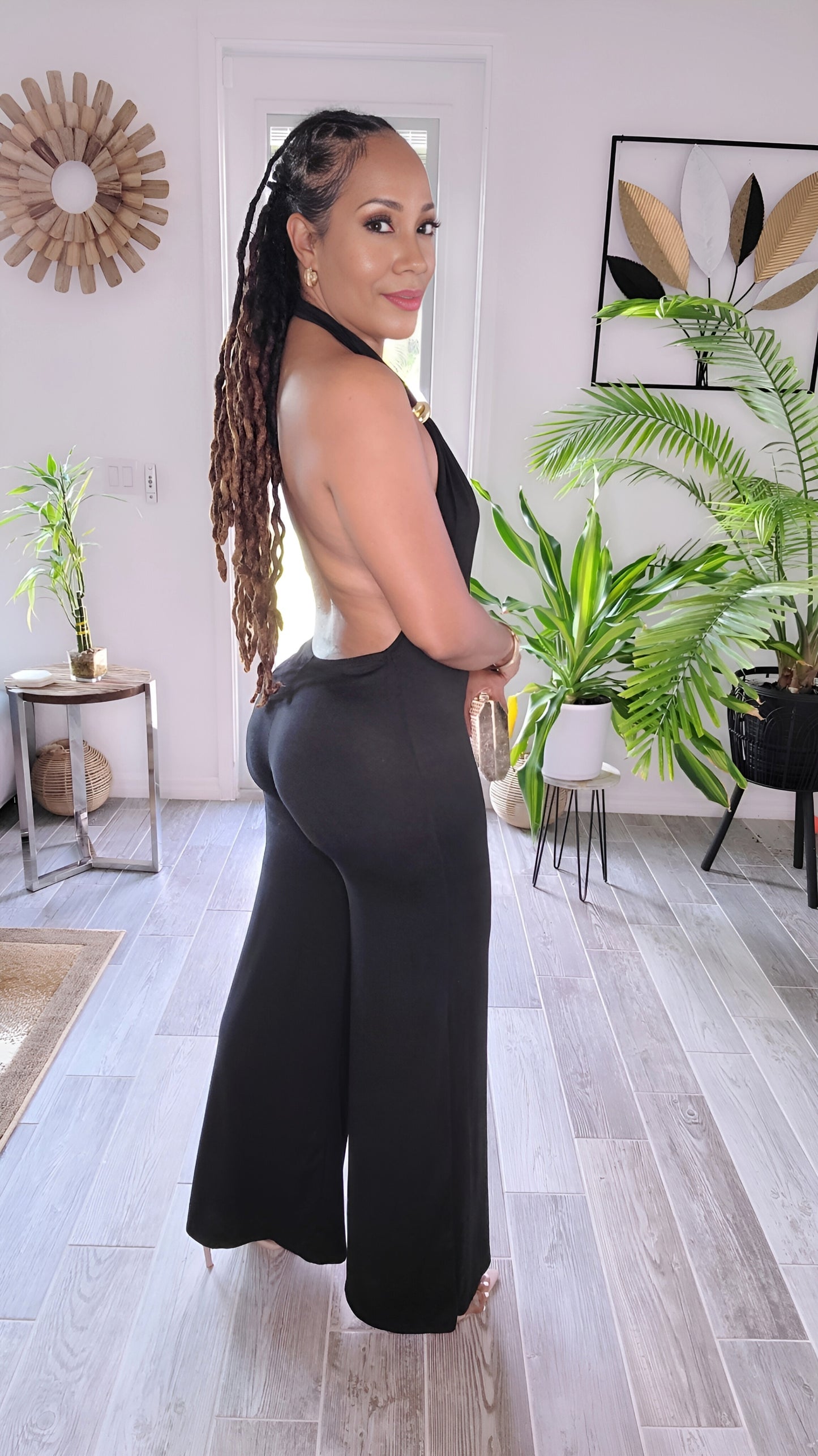 Act Like You Know Low cut Jumpsuit |Black